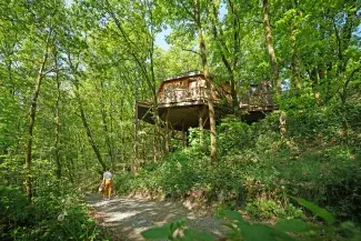 Herbeumont, hébergements insolites (Mon lit dans l'arbre)